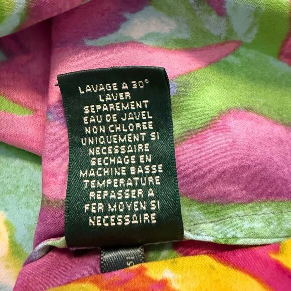 Lauren Ralph Lauren Colorful Three Quarter Sleeve Top Size 3X - Picture 11 of 14